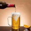 Transparent Shatterproof Beer Mug Food Grade Acrylic Plastic Cup for Milk Cold Drinks Party Home Bar Gift