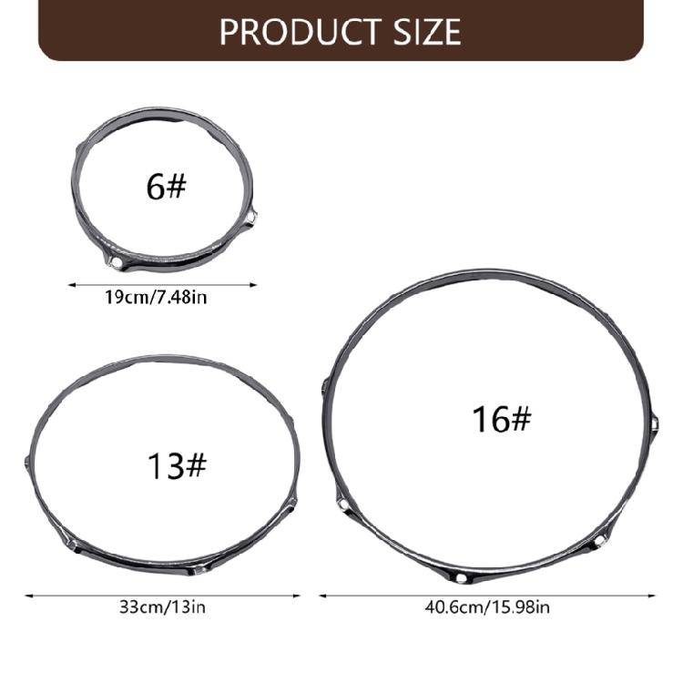 Precisions Engineered Drum Accessory 1.2mm Silver Anodized Hoop With 10kg Load Capacity