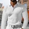 Men's Shirts Buttons Fashion Crewneck  Pullover Long Sleeve Summer Collared Retro Casual Business Blouses