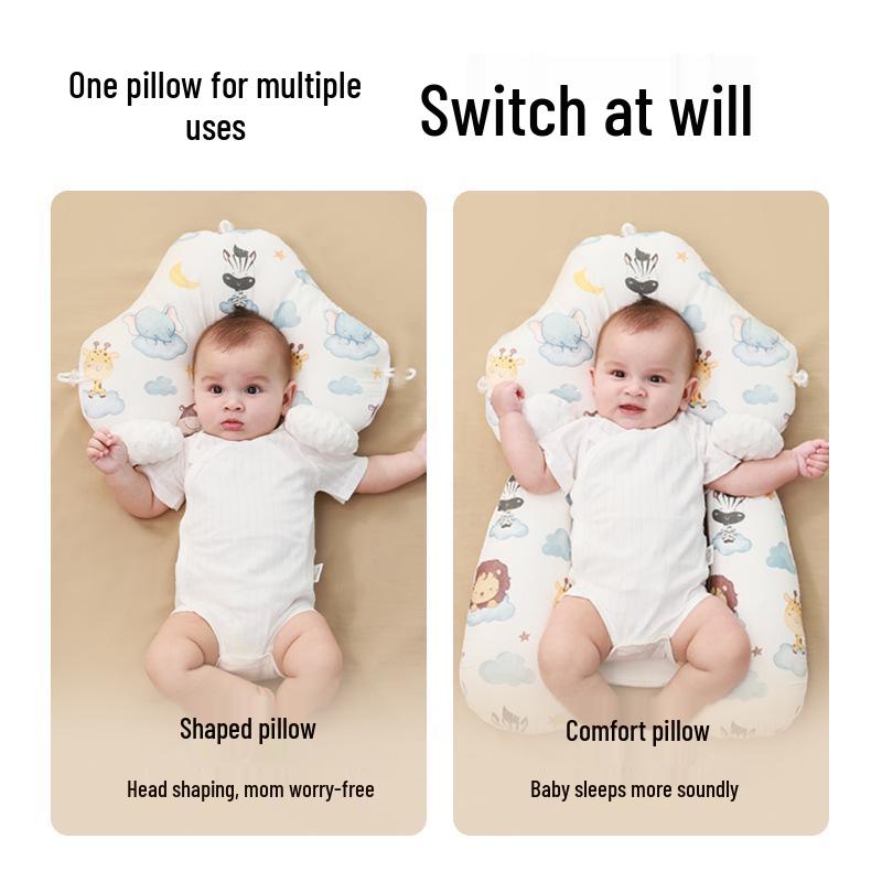 Anti-Flat Head Baby Pillow for Infants (0-12 Months) - Soothing, Shaping, Anti-Startle Pillow