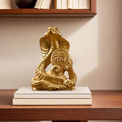 Çin Zodyak Yılan Heykeli Küçük Ahşap Feng Shui Hayvan Figürü 2025 Ay Yeni Yılı Yılan Heykeli Ev Ofis Dekoru Şans Başarı Zenginlik