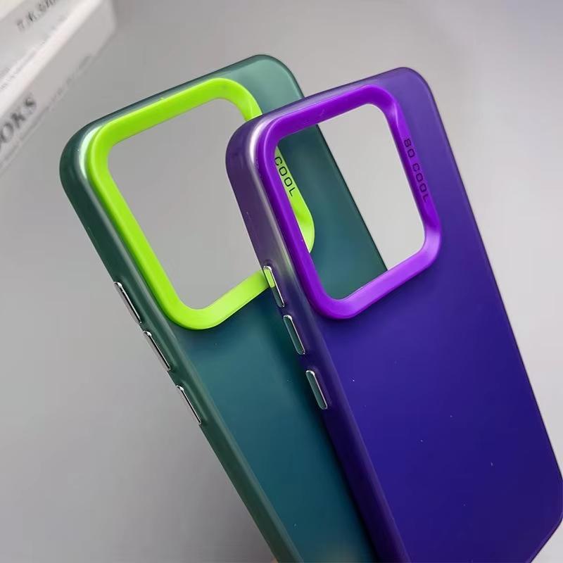 Metallic Laser Aurora Skin Matte Phone Case For Xiaomi 15T 15 14 13 12 Pro Ultra Shockproof Armor Case For Xiaomi 15T Pro Cover