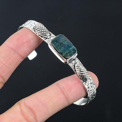 Friendship Day Deal 925 Silver Bloodstone Gemstone Daughter Boho Bangle Jewelry