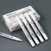 White Paint Marker Pens,Permanent Waterproof And Quick-Dry Markers,Fine Point For Rock,Plastic,Metal,Glass,Wood,Tire,Ceramic