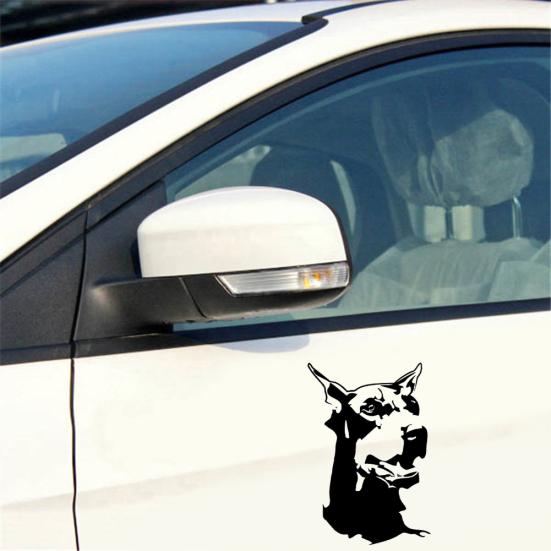 Dobermann Hund Tier Auto Styling Aufkleber Fahrzeug Motorrad Körper Aufkleber Dekor