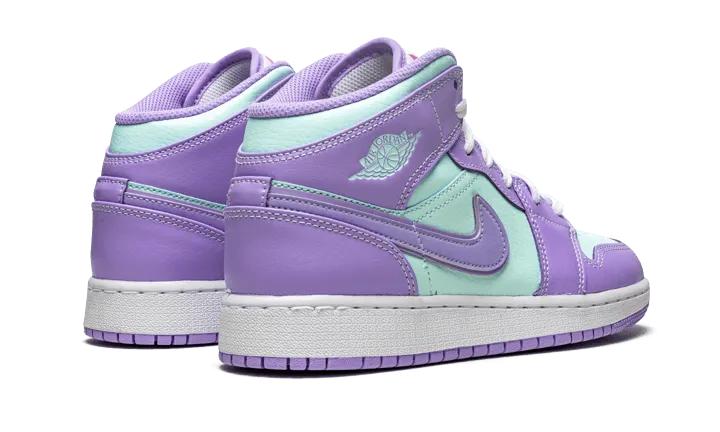 Air Jordan 1 Mid Purple Aqua