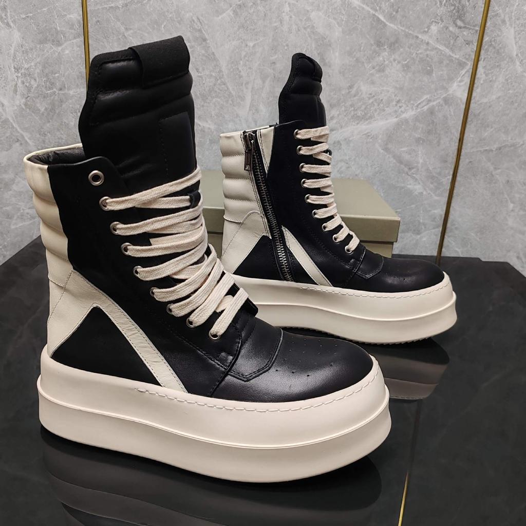 Herren High Top Casual Sneaker Damen Plateau Leder Luxus Schnürer Reißverschluss Klassisch Pink Designer Schuhe für Herbst