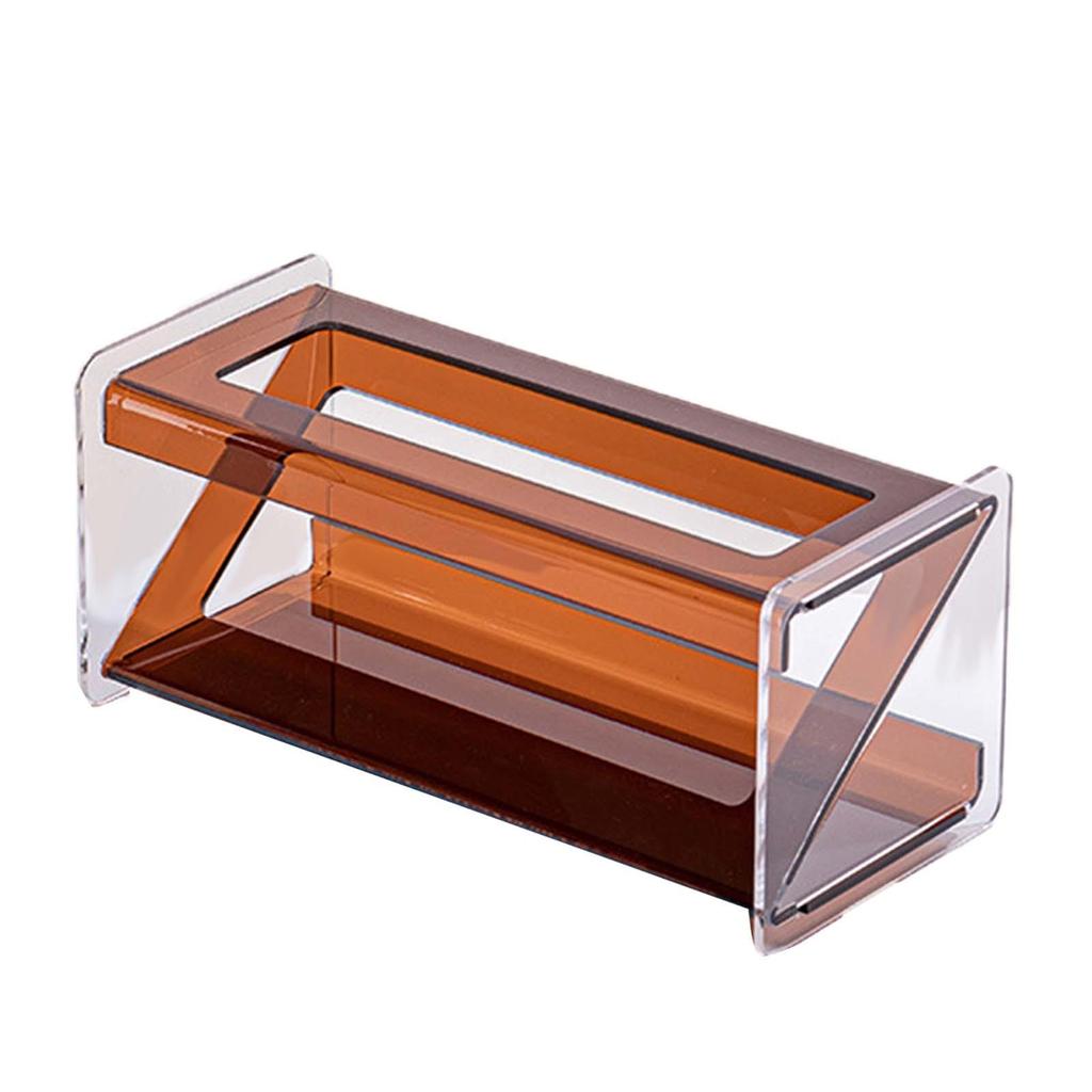 Remote Control Holder TV Remote Rack Acrylic Desk Storage Box Desktop Organizer for Bedroom Bedside Table Phones Stationery