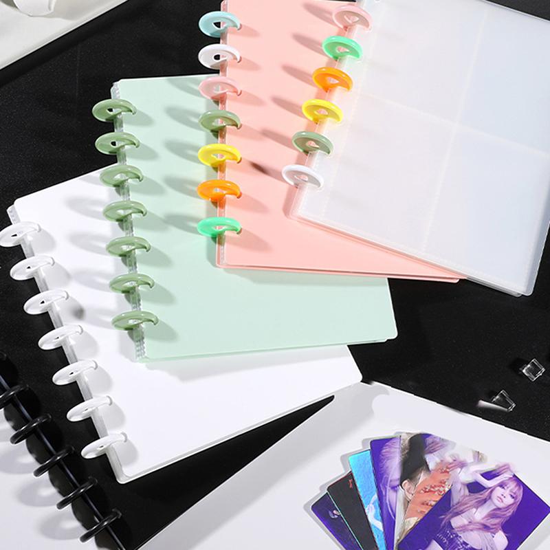 Kpop Pocard Binder 7 Girds Large Capacity Po Album Idol Cards Storage Book Transparent Binder Background Paper