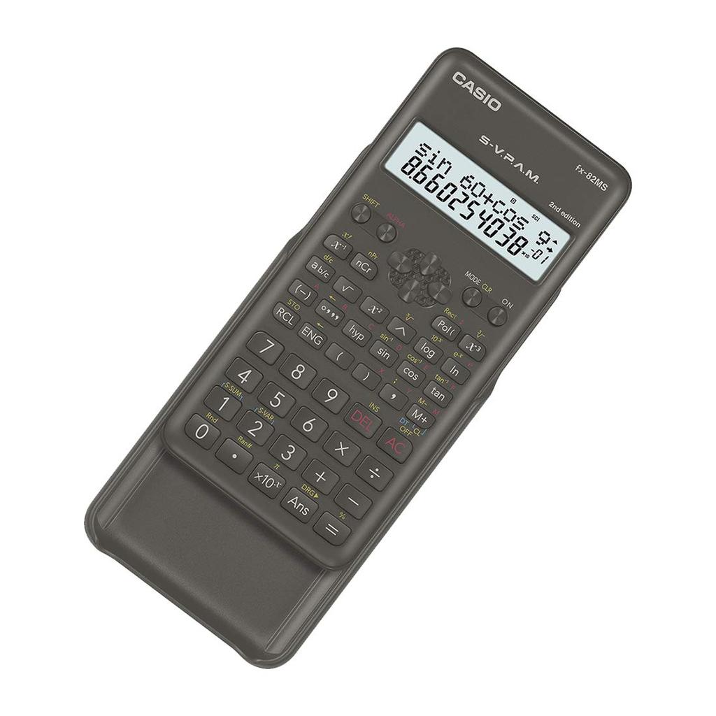 Casio Pocket Scientific Black Calculator FX-82MS Calculator, – (Pocket, Scientific, 12-digit, 2-line, Black)