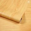 Waterproof Self Adhesive Wood Grain Sticker Door Cabinet Desktop Modern Furniture Renovation Peel And Stick Wallpaper