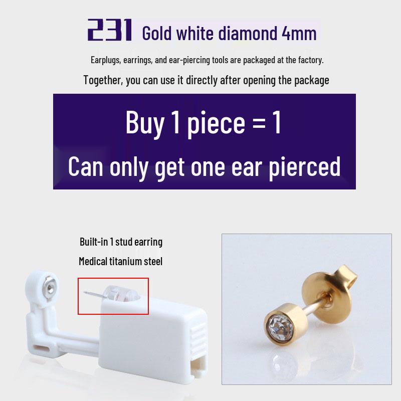 Second Gen Painless Disposable Ear Piercing Tool for Students and Internet Celebrities