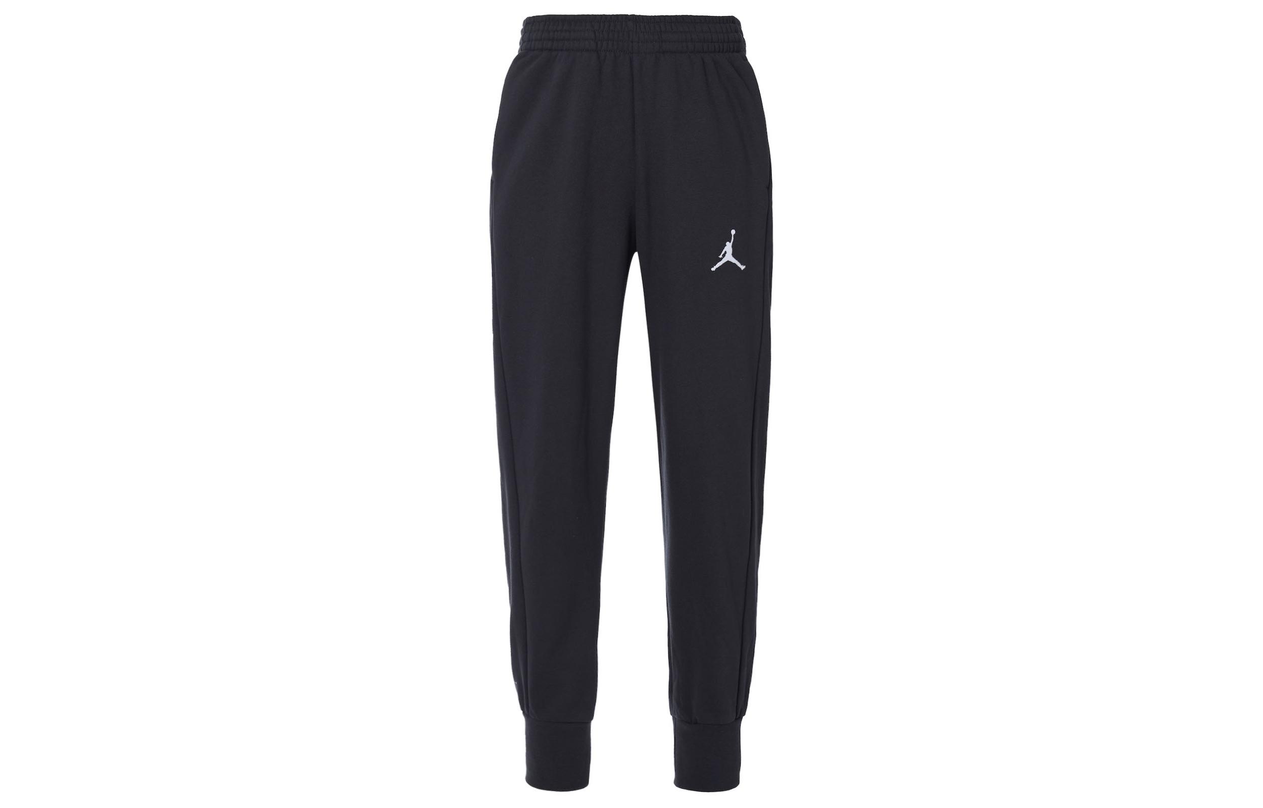 Jordan Flight Fleece Bündchen Fleecegefüttert Lässig Lang Gestrickte Jogginghose Herren Schwarz AH3933-010 XXXL white