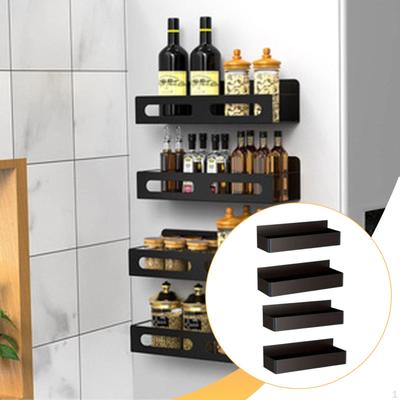 4x Refrigerator Spice Rack Fridge Side Storage Shelf Multifnctional Washing Machine Organizer for