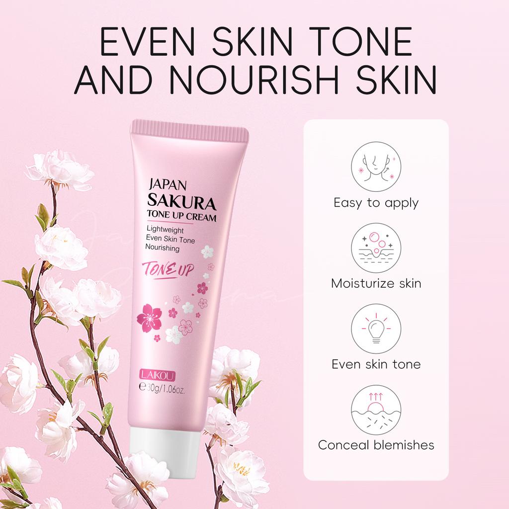 LAIKOU Sakura Skin Care Cream 30g Krem do pielęgnacji skóry i nawilżania twarzy