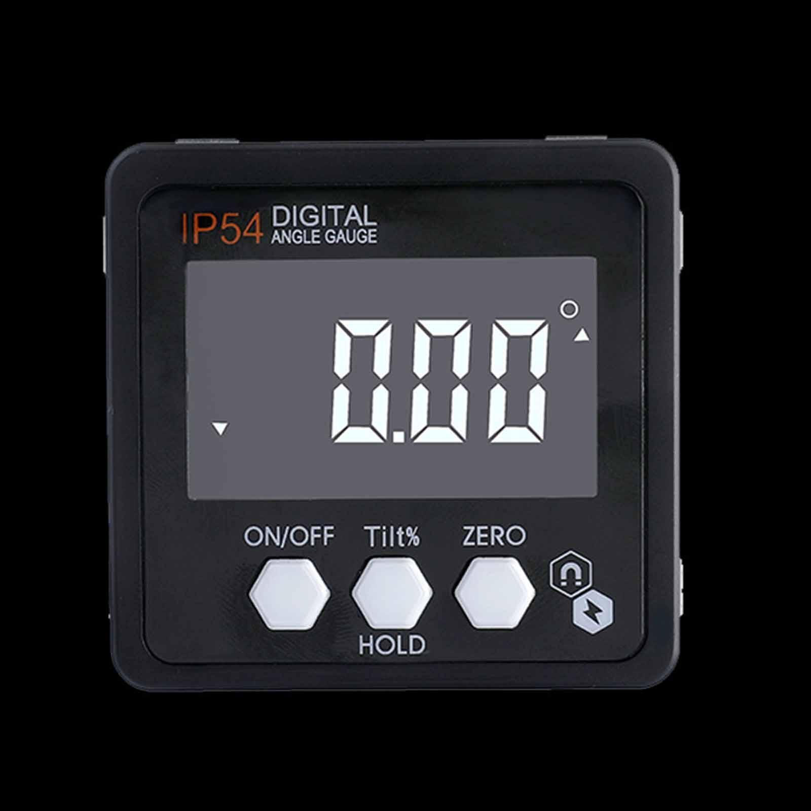

Digital Inclinometer, Electronic Level 4x90 Degree Display, Angle Gauge Meter for