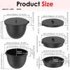 3Pcs Silicone Mixer Bowl Liner with Lid for 5 Quart Stand Mixer Foldable Mixer Attachment Liner Stand Mixer Accessories Liners