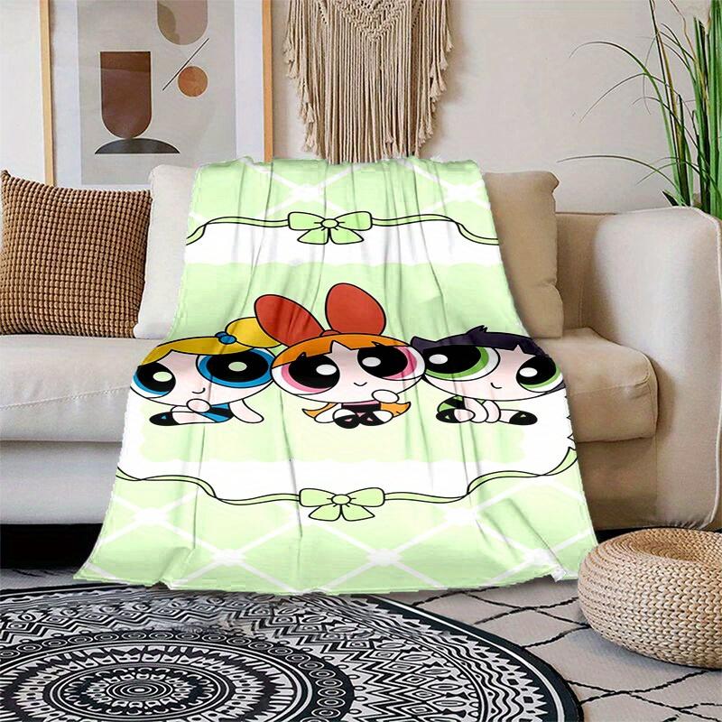 1pcPowerpuff Blanket - Soft and Comfortable for All Seasons - Perfect G