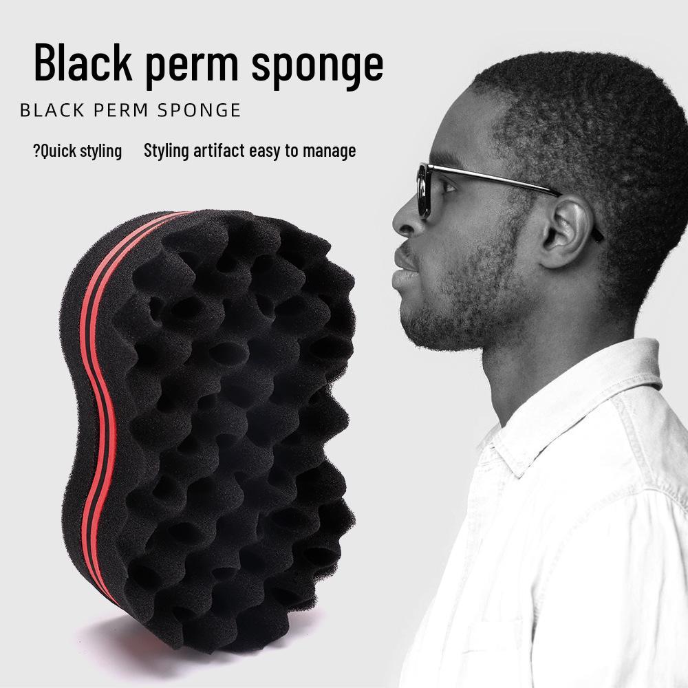 

8-Shaped Curly Hair Sponge for Short, Frizzy Hair Styling