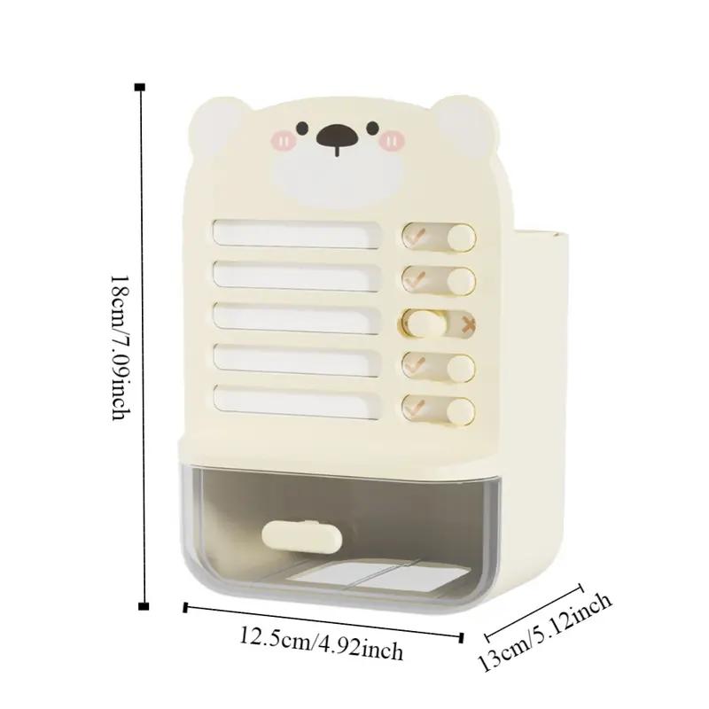 Multi-FunctionalPortable Desktop Organizer With Task List & Storage Pen Holder Office Accessories Desk Stationery Box Drawers