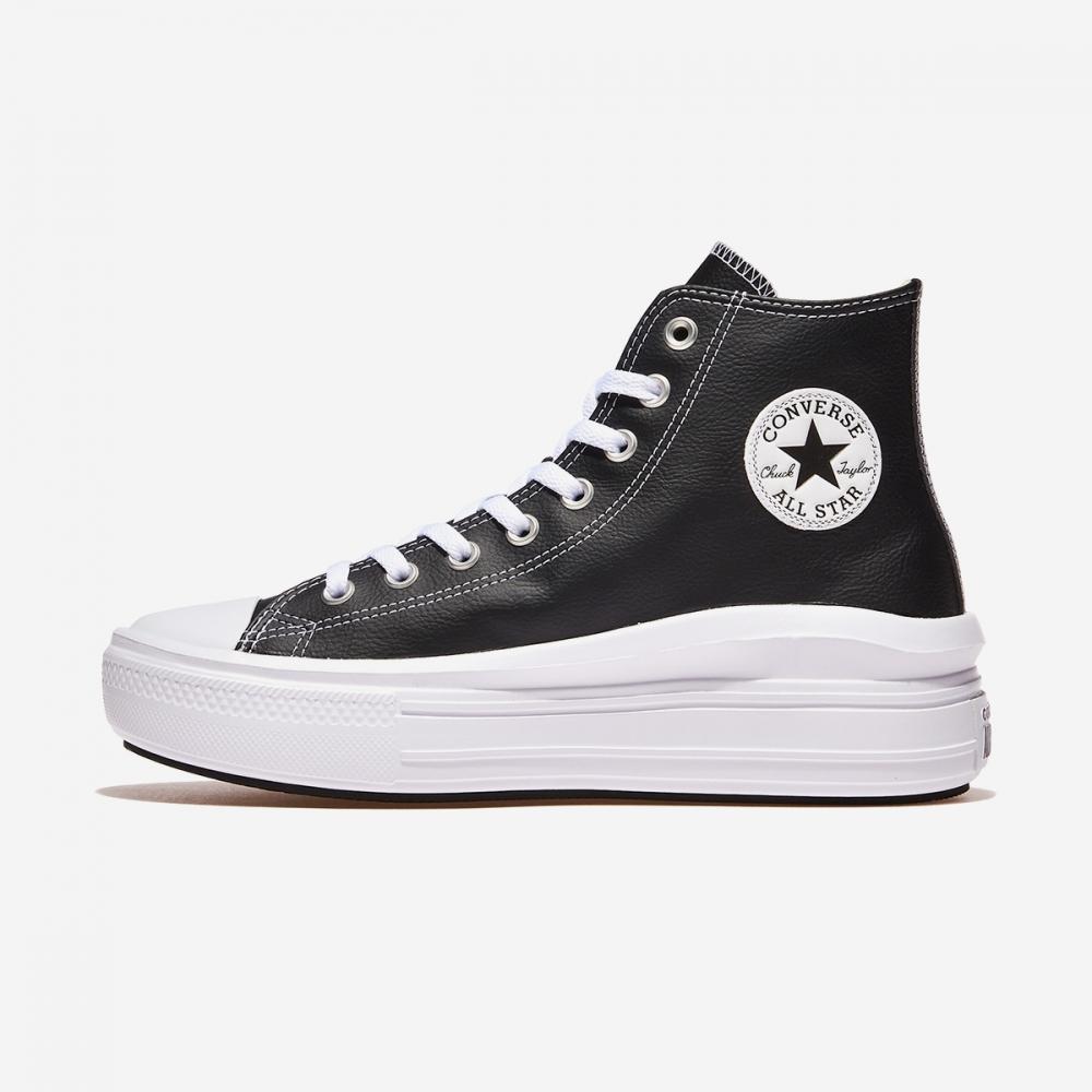 Converse Chuck Taylor All Star Move Leather Black High A04294c Black White White