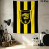Alittihad Club Wall Tapestry Aesthetic Wall Hanging Printed Fabric Blanket Decorative Tapestries For Bedroom Living Room Home Decor