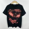T-shirt Vintage Disturbed Visage Géant Groupe de Rock Metal Noir Décoloré Taille L Années 2000 Unisexe
