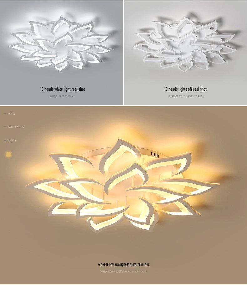 Modern Minimalist Dimmable LED Ceiling Light for Living Room, Bedroom, or Hall