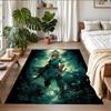 Anti‑Slip Crystal Velvet Floor Rug, Zelda Design Carpet for Indoor Living Bedroom Home Decoration