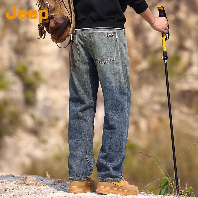 JEEP Men s Gradient Loose Straight-Leg Jeans 40