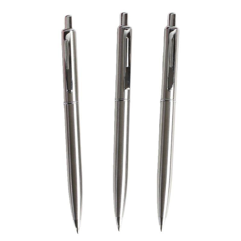 Metal All-Steel Rod Press Hexagonal Ballpoint Pen G2 Refill To Replace Light Luxury Three-Dimensional Ballpoint Pen