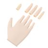 Practice Hand for Acrylic Nails Soft Rubber Flexible Fingers Movable Joints Nail Art Hand Nail Train