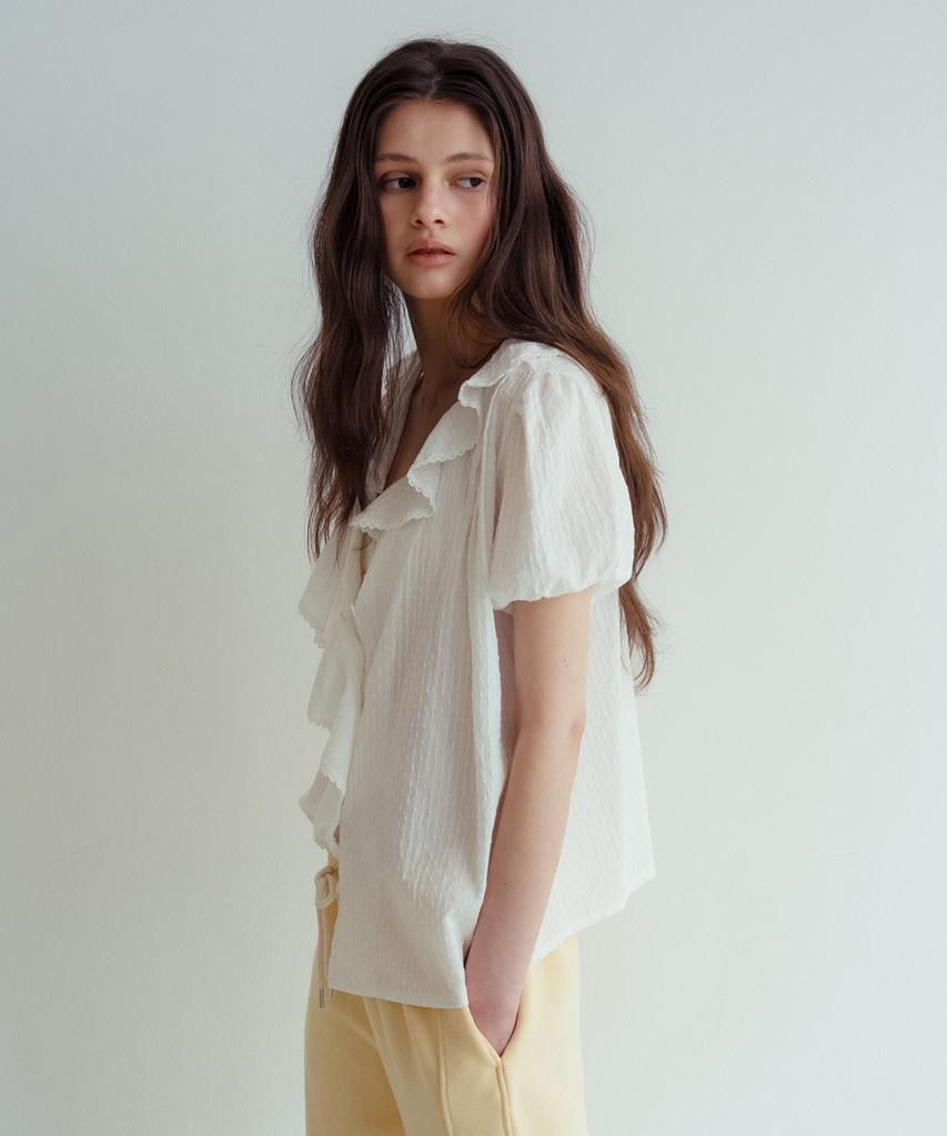 MURMURE [2Nd] Liev Ruffle Collar Blouse_Liev Blouse