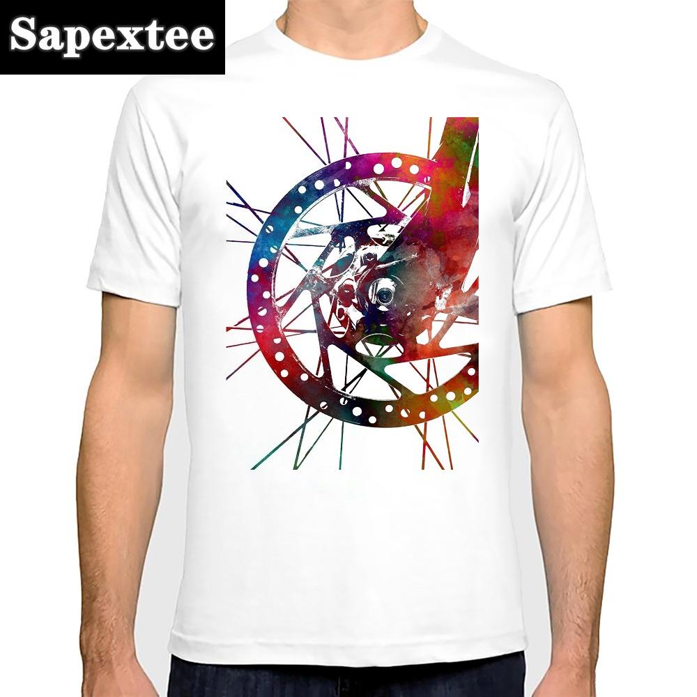 Bicycles MTB Print T Shirt Summer Men T-shirt Downhill Biking Print Casual Heartbeat Stimulation Exercise Male Harajuku Tshirt