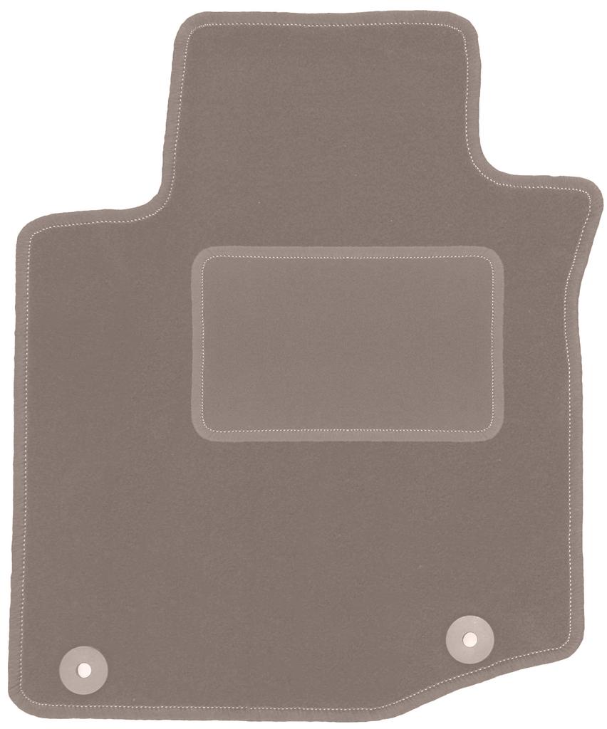 Beige driver's mat for: Peugeot 108 hatchback (2014-)