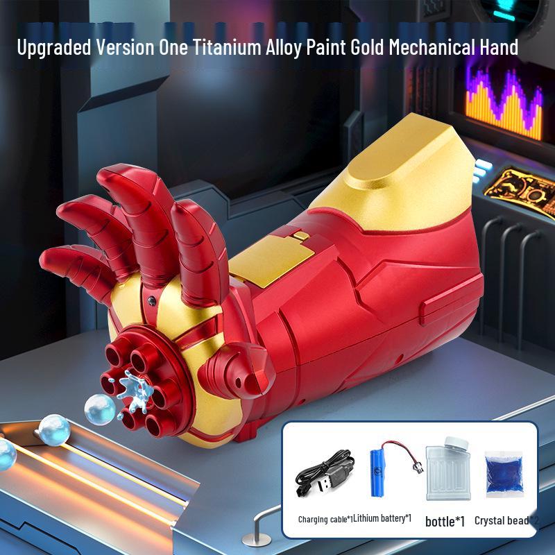 Κράνος Iron Man MK5 με Φωνητικό Έλεγχο, Αυτόματο Άνοιγμα, Φωτεινά Χαρακτηριστικά & Μοντέλο Χεριού Cosplay Props