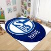 Custom Name Schalke Team Crest Carpet Rug Customizable Soft Washable Anti-Slip Home Living Room Sofa Mats Personalized Rug. 0909230
