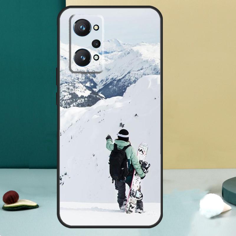Cool Sports Snowboarding For Realme 13 12 10 11 14 Pro Plus GT 6 5 6T GT7 Pro C55 C53 C51 C21Y C25S C75 C67 C61 Case