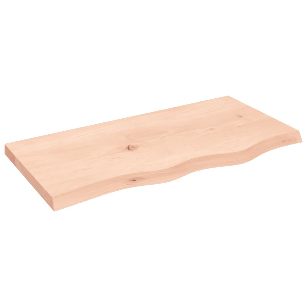 Vidaxl Blat Do Łazienki, 80X40X(2-4) Cm, Surowe, Lite Drewno