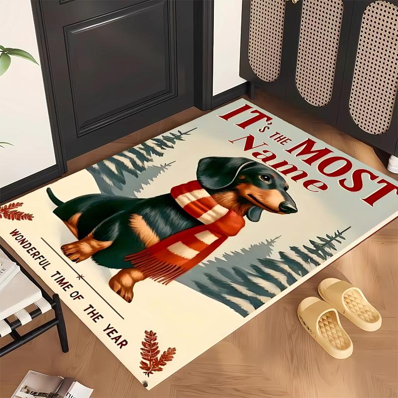 Cute PUPPY (28) Personalized Name Office Carpet Stylish Decor for Living Room Bedroom Kitchen