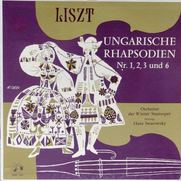 

LP Record ORCHESTER DER WIENER STAATSOPER HA Liszt Ungarische Rhapsodien Nr. 1 MMS2189 Musical Masterp Germany Classical Used