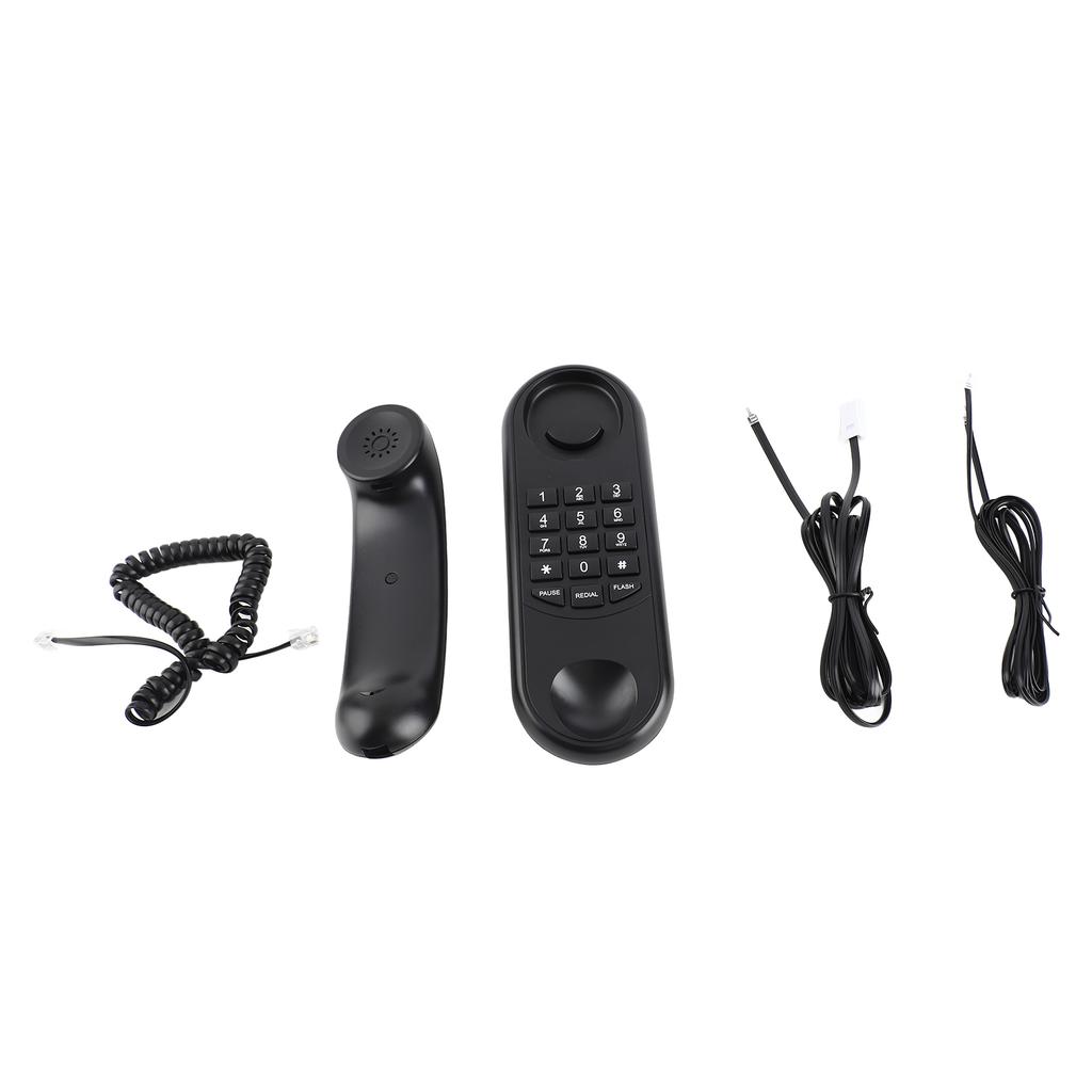 Corded Telephone Portable Pause Redial Flash Wall Mountable Telephone For Household