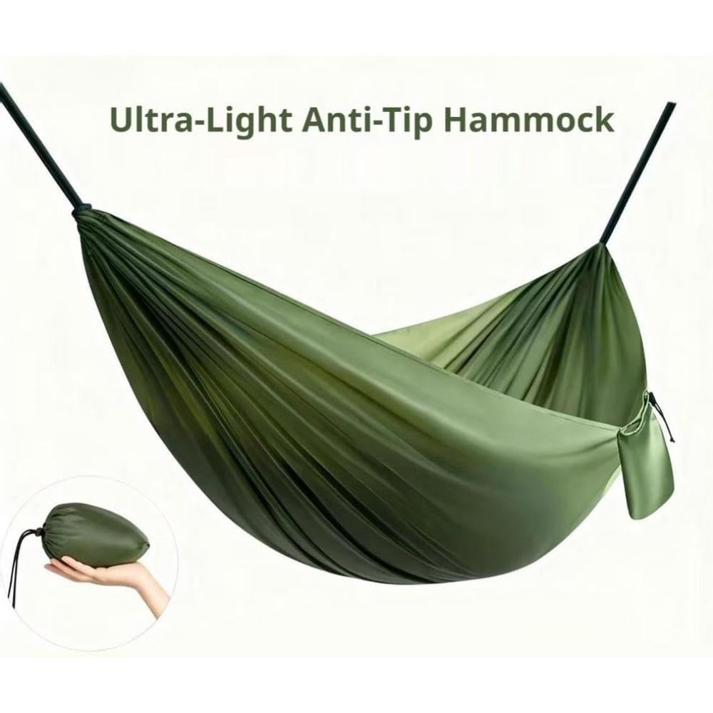 Camping Hammock Lightweight,Portable Hammocks Parachute Hammock with Two Tree Straps, Single or Double Travel Swing Nylon Camp Hammocks