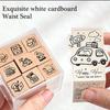 Cartoon Wood Rubber Stamp Lovely Cats Stamp Decorative Stamp Animal Stamp for Card Making