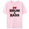 Morsom Drum & Bass / Rum & B-Ass Lovers Trommeslager Fritid Herre T-skjorte Klær Kvinner Bomull Kortermet T-skjorter Casual Vintage Topper