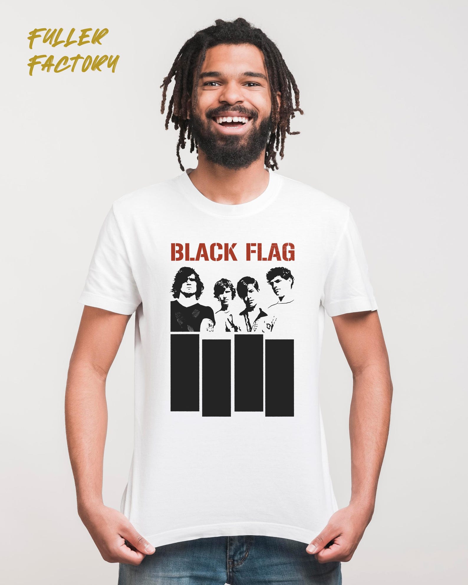 Black Flag Band T-Shirt, Black Flag Retro Punk Rock T-Shirt, Black Flag Band Tee, Vintage T-Shirt for fans of the punk band Black Flag XL