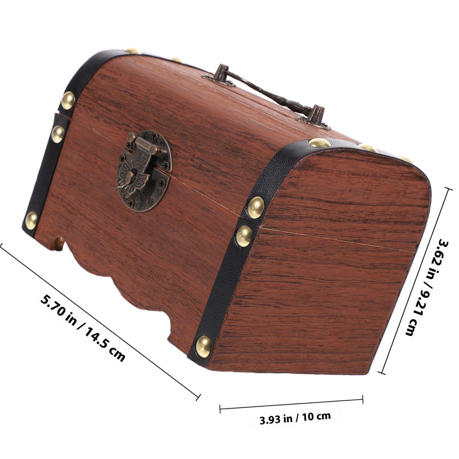 

1Pcs Wooden Money Saving Bank Creative Heart Lock Storage Box Decorative Home Office Ornament Saving Box Premium Wood