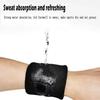1 Pair Solid Color Wrist Protection Sports Anti-sweat Wristband with Sweat Absorption Breathable Sports Accessories
