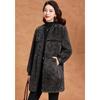 Kebeier Women's Elegant Thickened Faux Fur Mid-length Coat