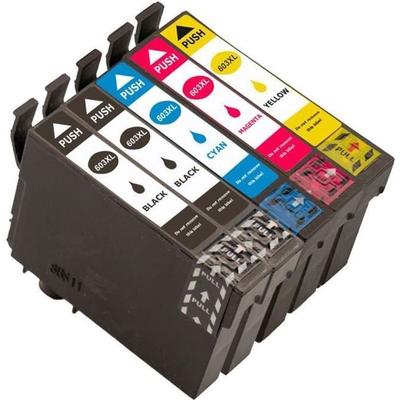 Ink Cartridges 603XL - Epson - Compatible - Pack of 5 - Multi-colors - 500 Pages/black